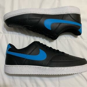 Nike Court Vision Lo NN Sneakers Men SZ 11.5 Black Laser Blue NIB